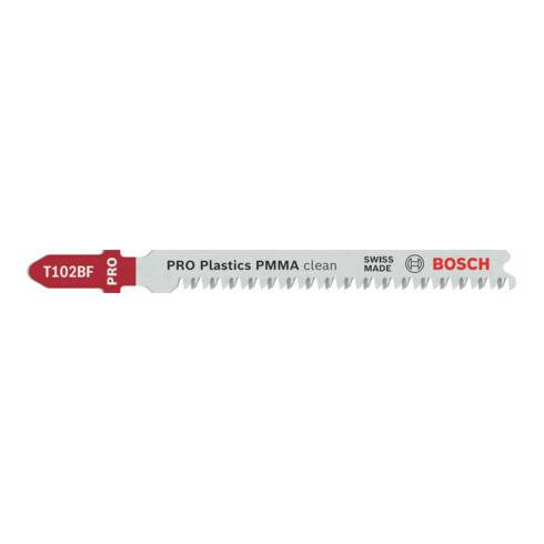 Lame de scie sauteuse Bosch T 102 BF, Clean pour PMMA