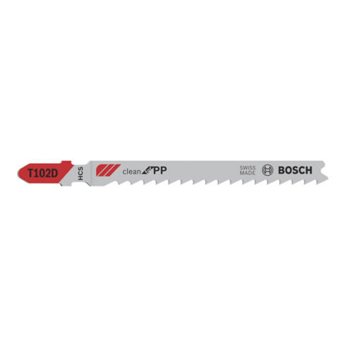 Lame de scie sauteuse Bosch T 102 D, Clean pour PP