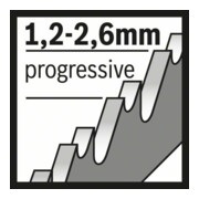 Lame de scie sauteuse Bosch T 123 XF, Progressor pour métal-5