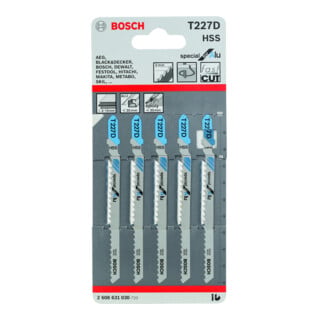 Lame de scie sauteuse Bosch T 227 D, spéciale pour Alu