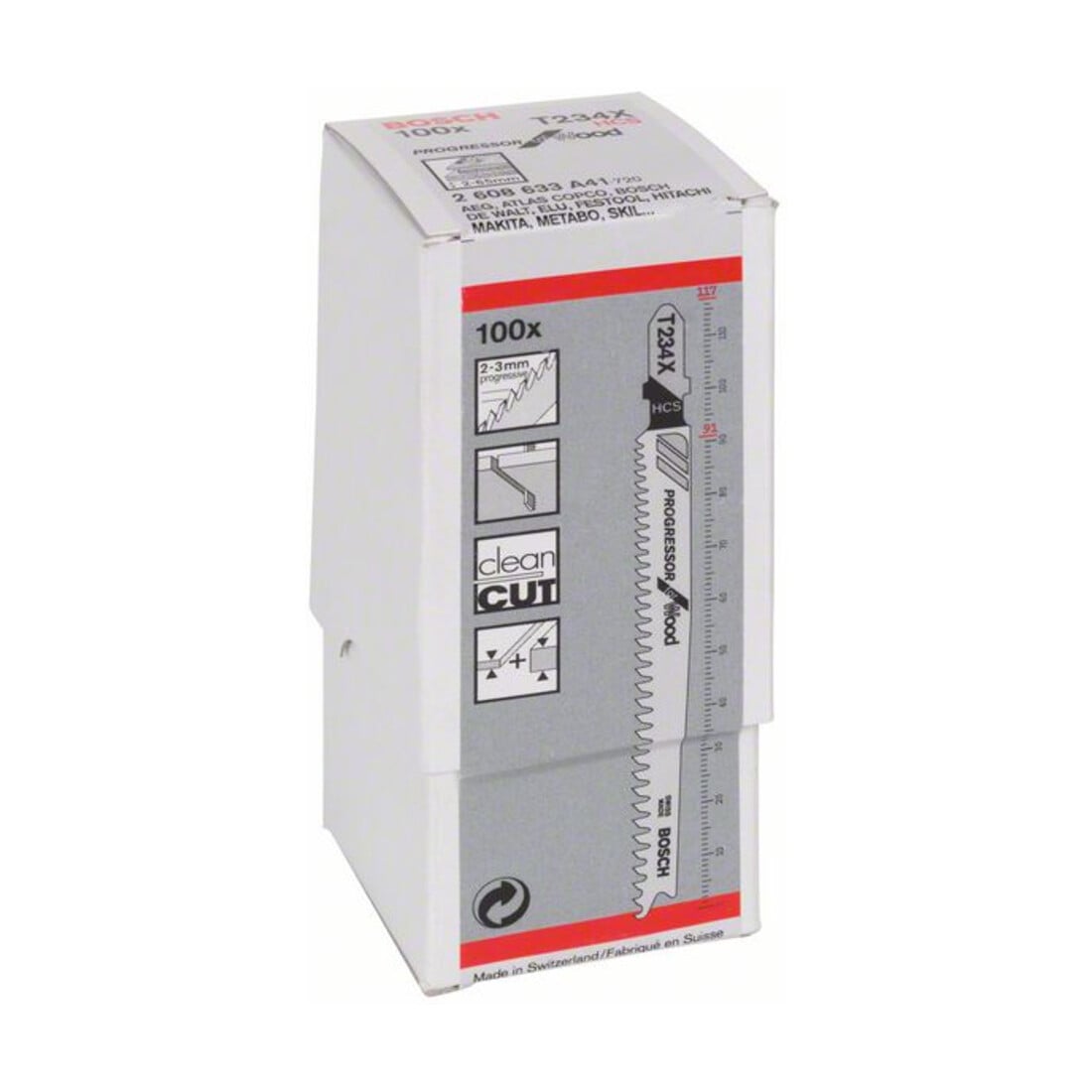 Lame de scie sauteuse Bosch T 234 X, Progressor pour bois