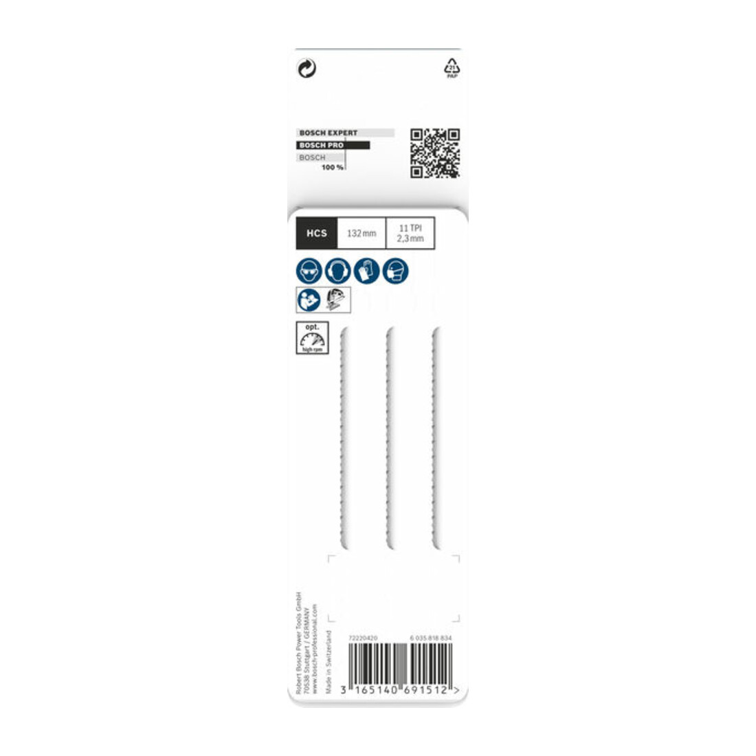 Lame de scie sauteuse Bosch T 302 H, Clean pour PVC