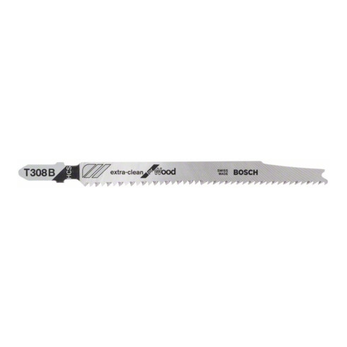Lame de scie sauteuse Bosch T 308 B  Extraclean for Wood