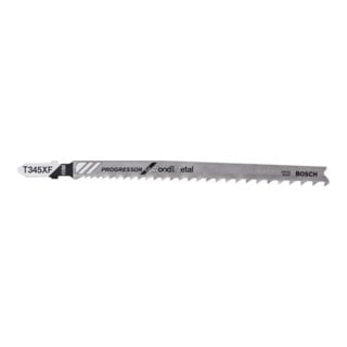 Lame de scie sauteuse Bosch T 345 XF, Progressor pour bois et métal