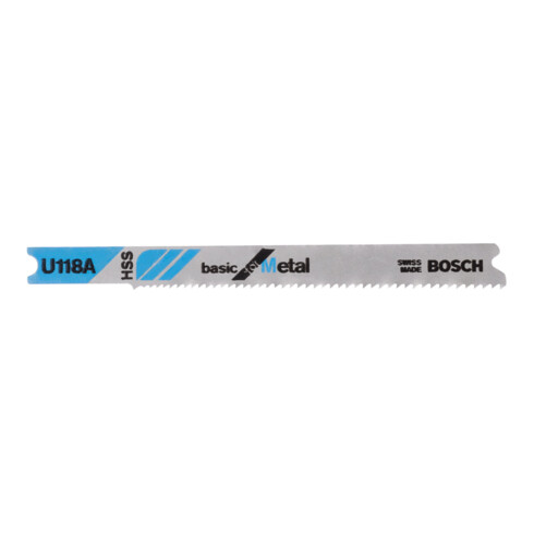 Lame de scie sauteuse Bosch U 118 A Basic pour métal