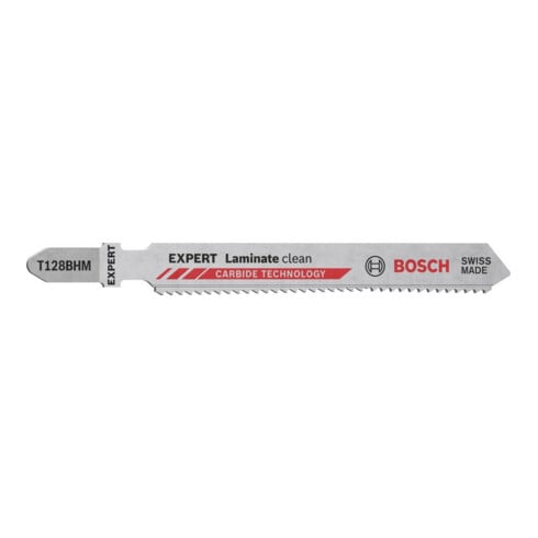 Lame de scie sauteuse EXPERT Laminate Clean T128 BHM Bosch 3 pièces pour scies sauteuses