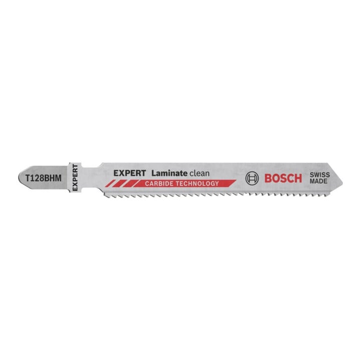 Lame de scie sauteuse EXPERT Laminate Clean T128 BHM Bosch 3 pièces pour scies sauteuses