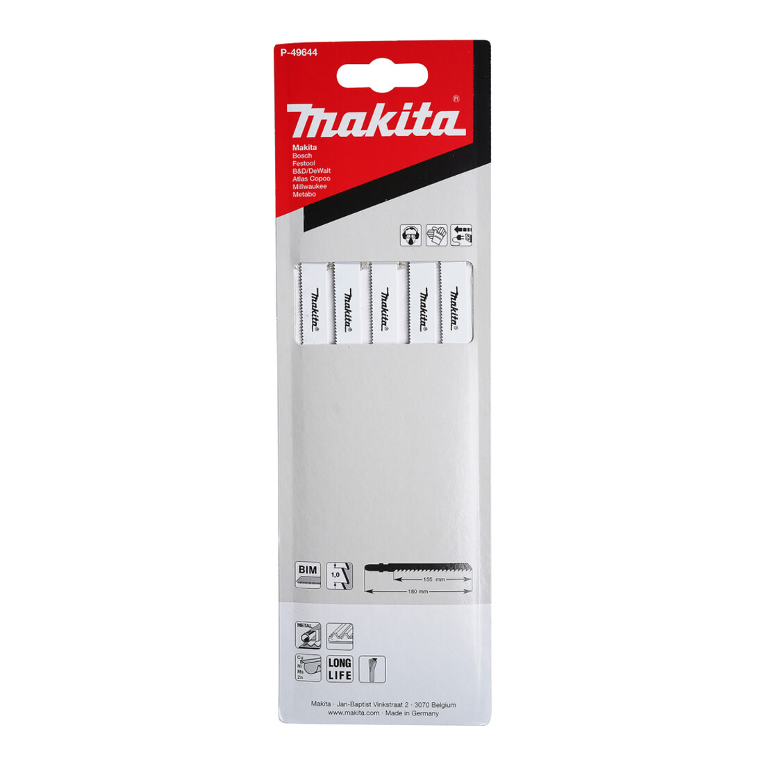 Lame de scie sauteuse Makita BIM 155mm 24Z (P-49644)