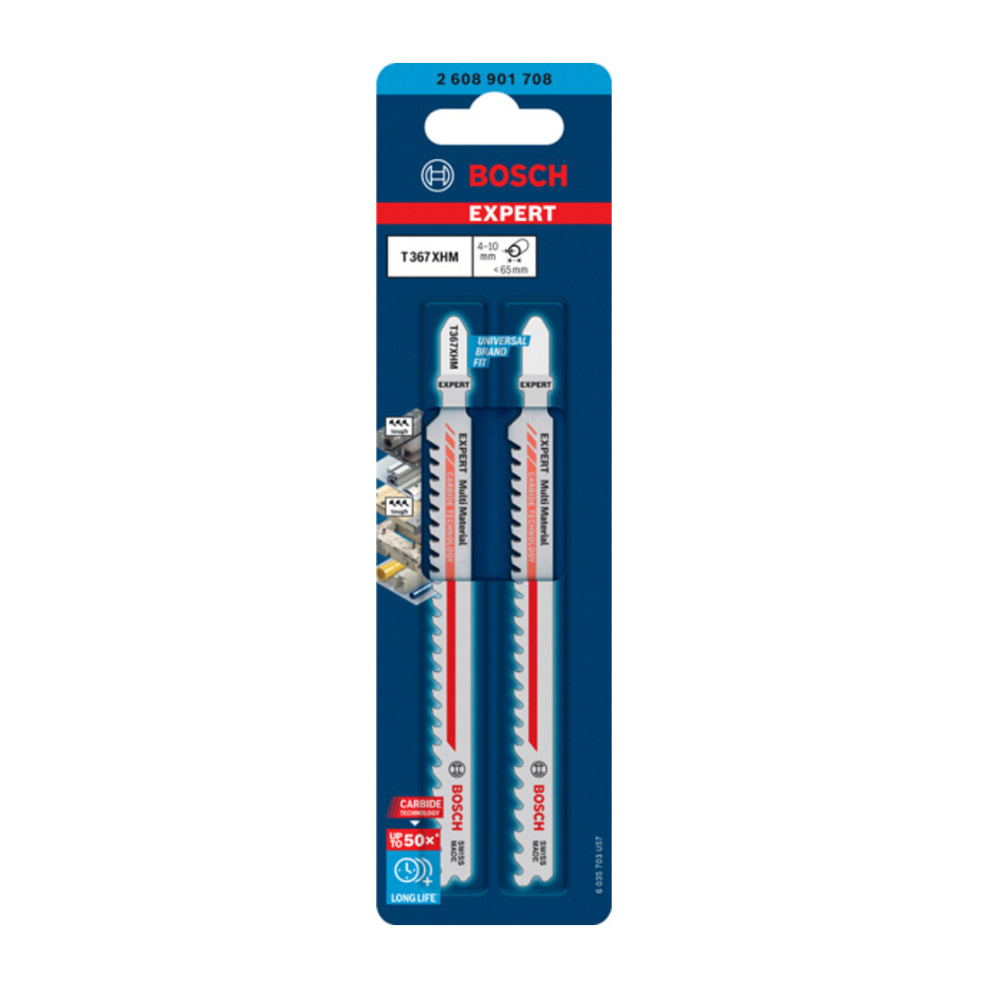 Lame de scie sauteuse Multi Material EXPERT Bosch. Pour scies sauteuses
