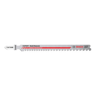 Lame de scie sauteuse Multi Material T 367 XHM Bosch EXPERT 3 pièces pour scies sauteuses