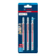 Lame de scie sauteuse Multi Material T 367 XHM Bosch EXPERT 3 pièces pour scies sauteuses