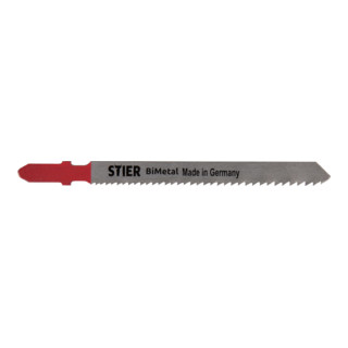 Lame de scie sauteuse STIER ST 75/1,2-2,5/1 métal pour tôles fines, tubes, profils 1,2mm - 2,5mm