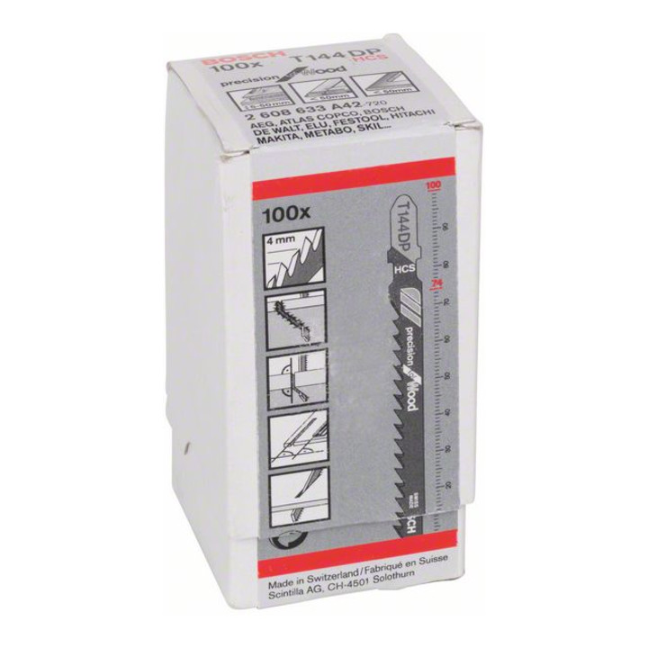 Lame de scie sauteuse T 144 DP Precision for Wood