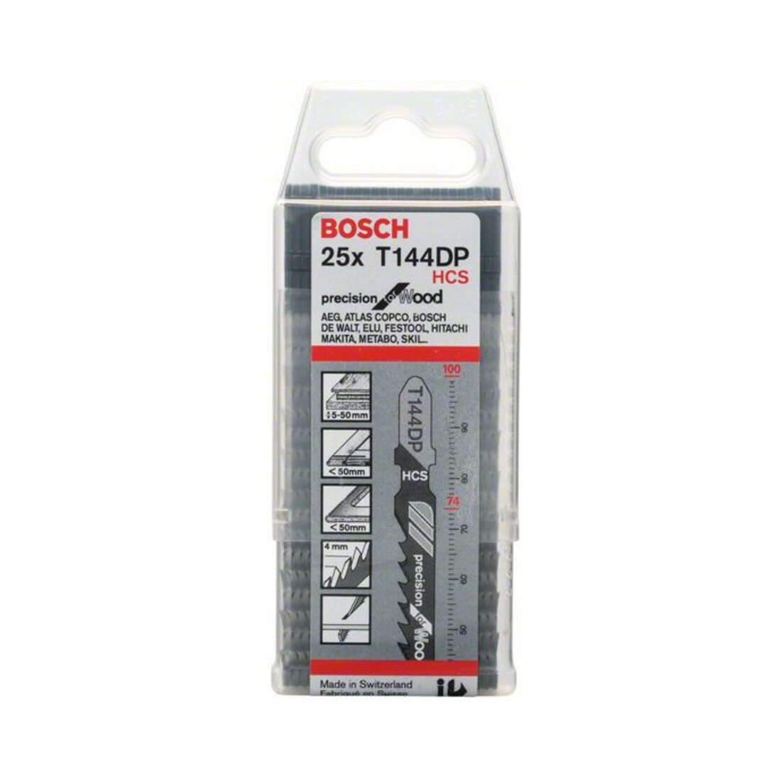 Lame de scie sauteuse T 144 DP Precision for Wood