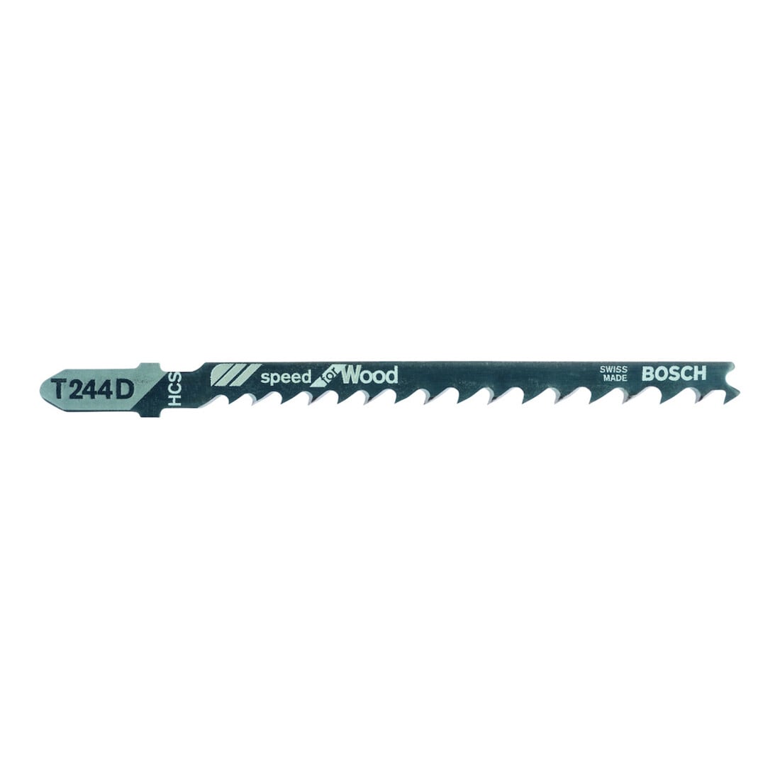 Lame de scie sauteuse T 244 D L.74mm HCS denture 4mm contrecoudée progressive 5,