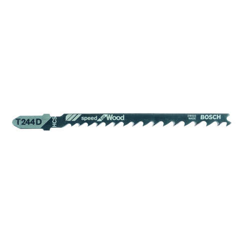 Lame de scie sauteuse T 244 D L.74mm HCS denture 4mm contrecoudée progressive 5,