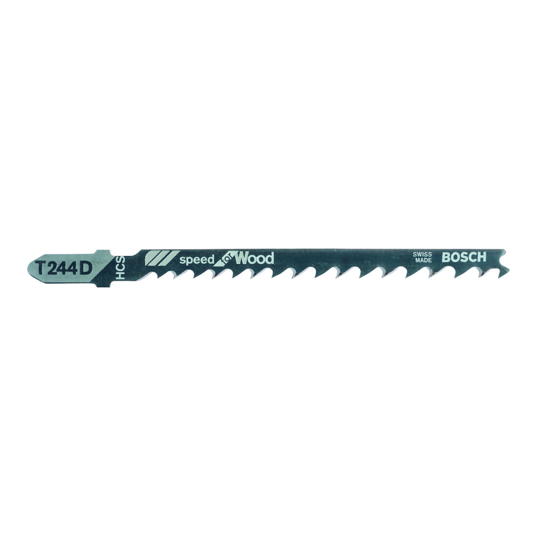 Lame de scie sauteuse T 244 D L.74mm HCS denture 4mm contrecoudée progressive 5,