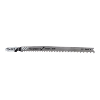 Lame de scie sauteuse T 345 XF L.106mm bi-métal. dent. 2,44mm incl. progressive