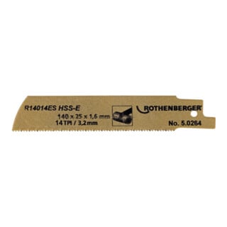 Lame de scie spéciale Rothenberger pour tuyaux HSSE,140x25x1,6