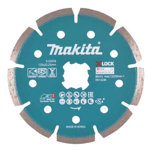 Disque diamant Makita X-Lock pour béton