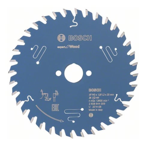 Lame p. scie circulaire Expert for Wood D. ext. 140 mm nbre. de dents 36 WZ perç