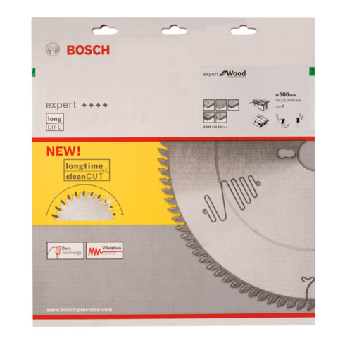 Lame p. scie circulaire Expert for Wood D. ext. 300 mm nbre. de dents 72 WZ perç