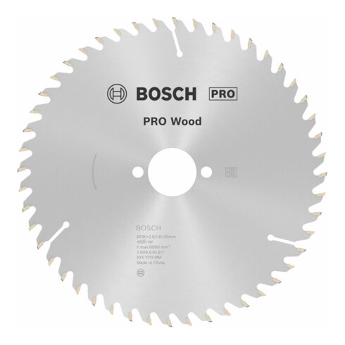 Lame p. scie circulaire Optiline Wood D. ext. 190 mm nbre. de dents 48 WZ perçag