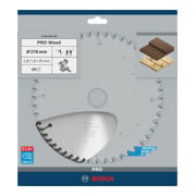 Lame p. scie circulaire Optiline Wood D. ext. 216 mm nbre. de dents 60 WZ/N perç-5