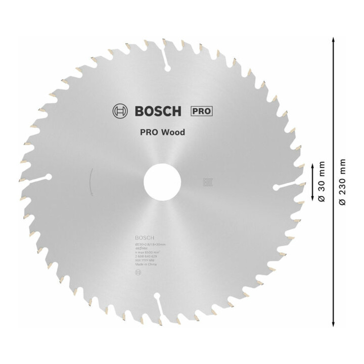 Lame p. scie circulaire Optiline Wood D. ext. 230 mm nbre. de dents 48 WZ perçag