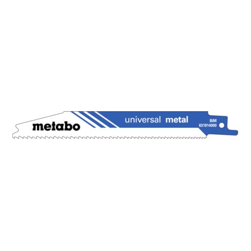 Metabo Lame per sega a gattuccio Pionier, per metallo, 150x0,9mm BiM progressive