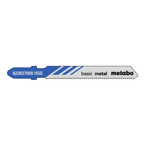 Metabo Lame per seghetto alternativo Classic, per metallo, 51/1,2mm HSS