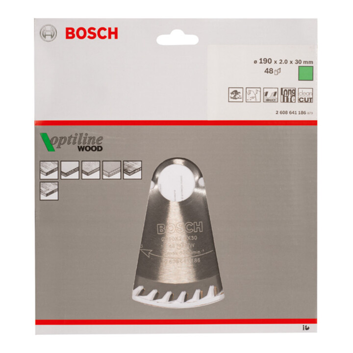 Lame pour scie circulaire Bosch Optiline Wood