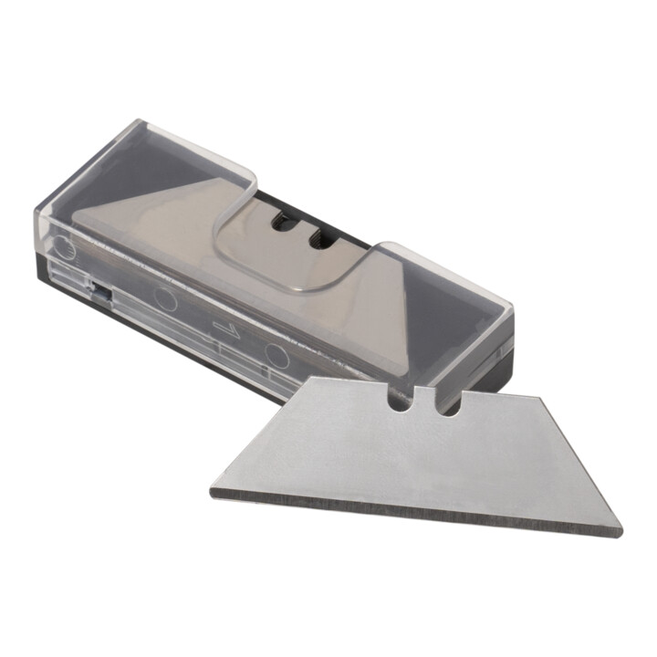 Lame trapézoïdale STIER pour cutter repliable 19 x 61 mm, pack de 10