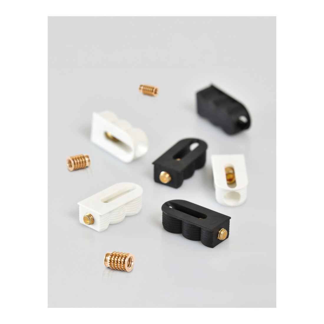 Lamello Cabineo 8 M6 Starterset mit 80 Stk. Cabineo 8 M6 je 40 Stk. Muffen und Abdeckkappen, 1 Stk Bit