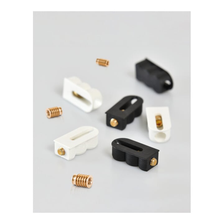 Lamello Cabineo 8 M6 Starterset mit 80 Stk. Cabineo 8 M6 je 40 Stk. Muffen und Abdeckkappen, 1 Stk Bit