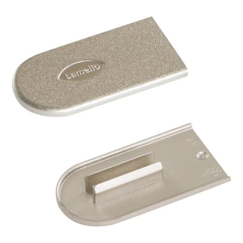 Lamello Cabineo Abdeckkappe, Metalloptik Nickel