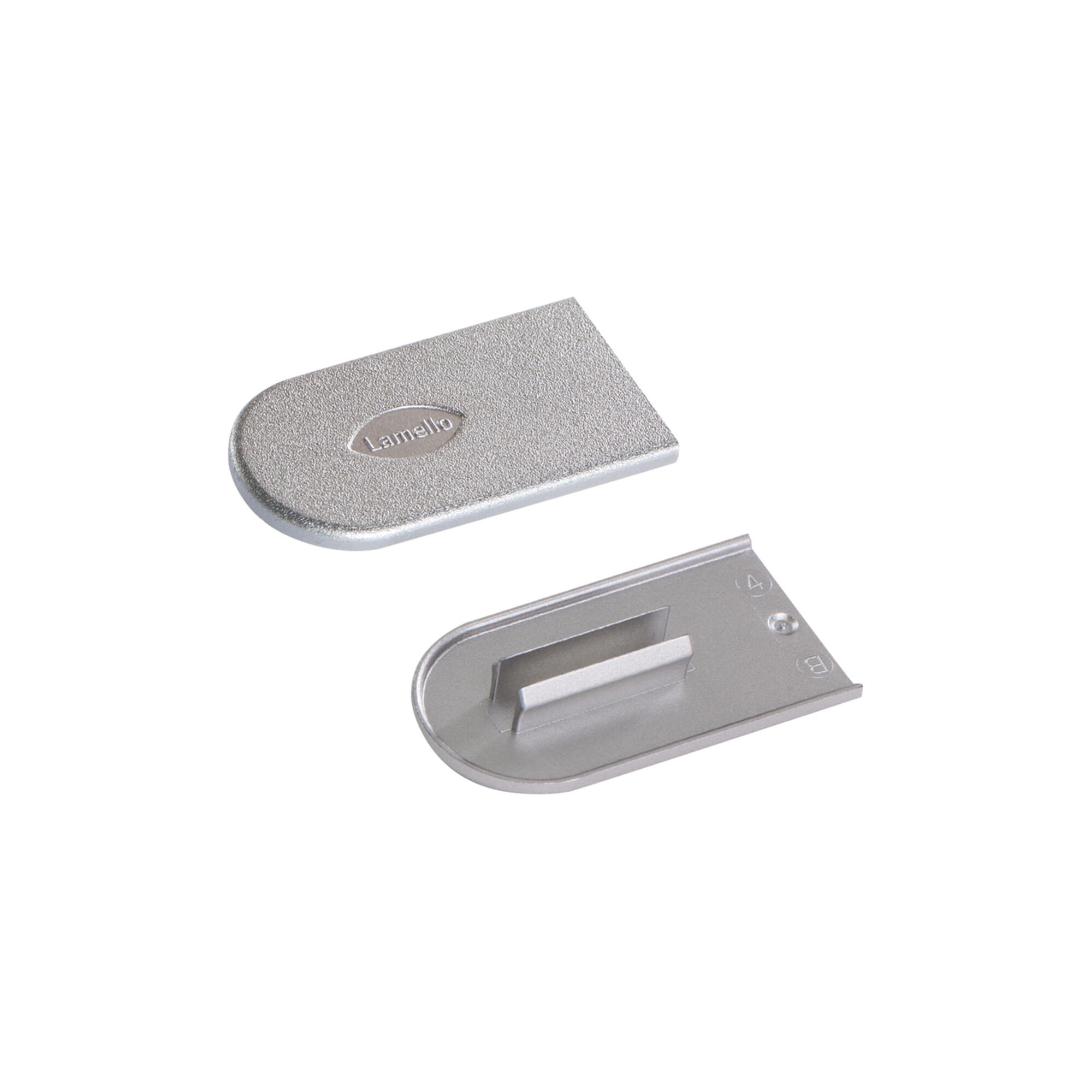 Lamello Cabineo Abdeckkappe, Metalloptik Silber