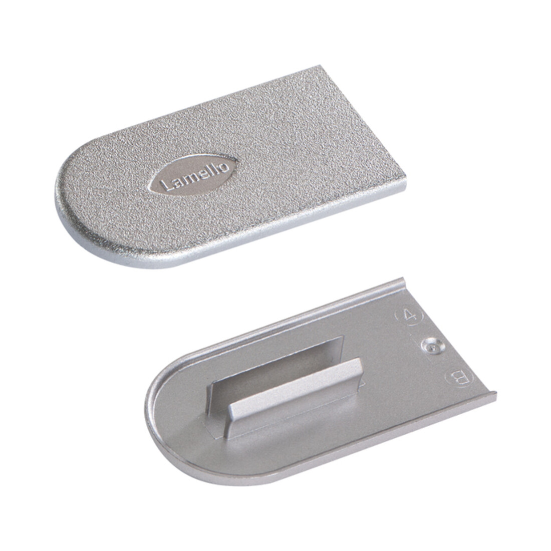 Lamello Cabineo Abdeckkappe, Metalloptik Silber