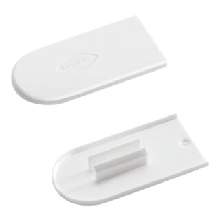 Lamello Cabineo Abdeckkappen Kunststoff Signalweiss RAL 9003, Beutel mit 100 Stück