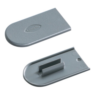Lamello Cabineo Capuchon de recouvrement, RAL 7005 gris souris