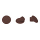 Lamello Clamex Cache-couvercle 45°, RAL 8017 brun chocolat-1