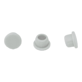 Lamello Clamex Cache pour capuchon, RAL 7035 gris clair