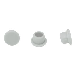 Lamello Clamex Cache pour capuchon, RAL 7035 gris clair