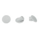 Lamello Clamex capuchon de recouvrement 45°, RAL 7035 gris clair-1