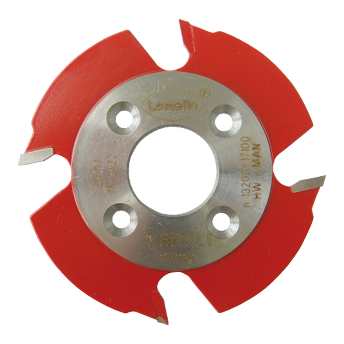 Lamello Fraise à rainurer pour fraiseuse à rainures, HW, Ø78x3xØ22 mm, Z4, NL 4, pour lamelle bois H9