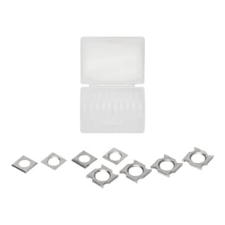 Lamello Jeu de plaquettes réversibles pour fraise à rainurer 4 mm, pour art. n° 132130