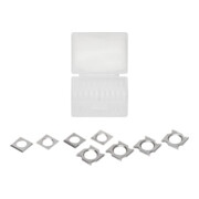 Lamello Jeu de plaquettes réversibles pour fraise à rainurer 4 mm, pour art. n° 132130-3