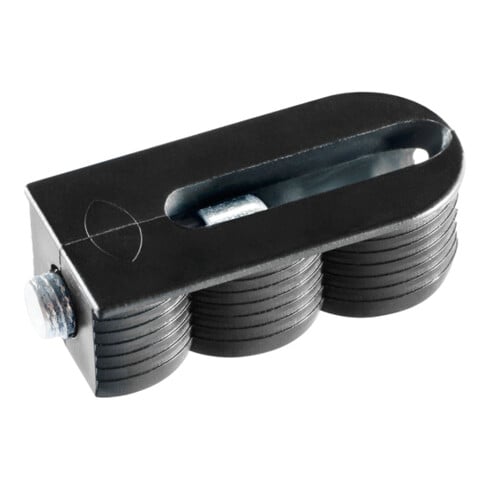 Lamello Korpusverbinder Cabineo 12 black, vernickelte Schraube
