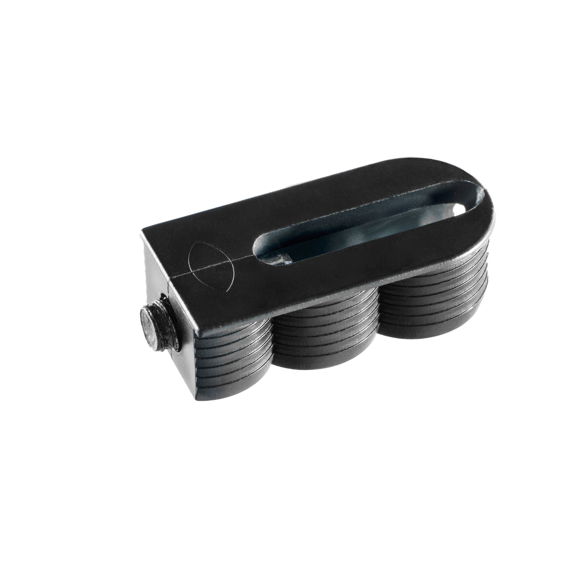 Lamello Korpusverbinder Cabineo 8 black, für Mittelwände ab 16mm, schwarze Schraube