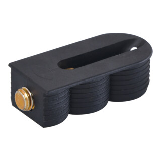 Lamello Korpusverbinder Cabineo 8 black, metrisches M6, gelbe Schraube